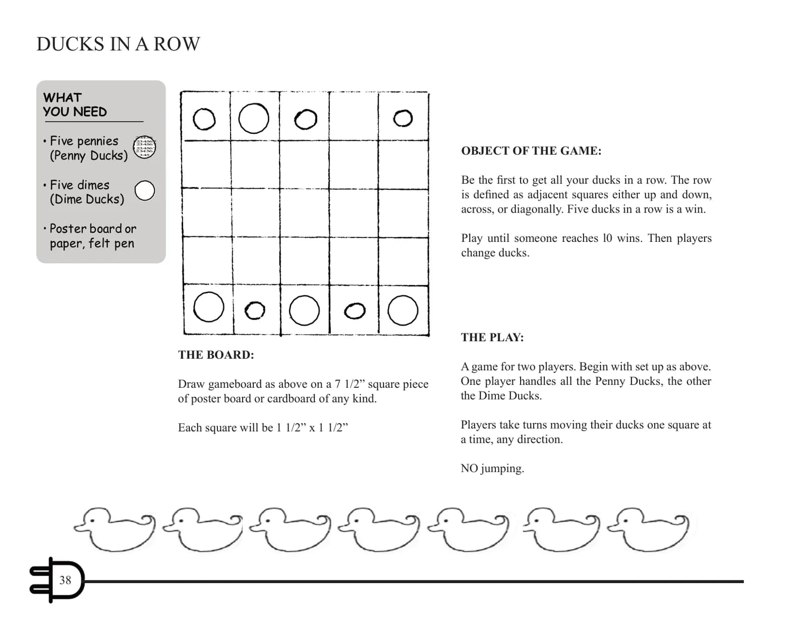 Page 38 of the book: Ducks in a Row